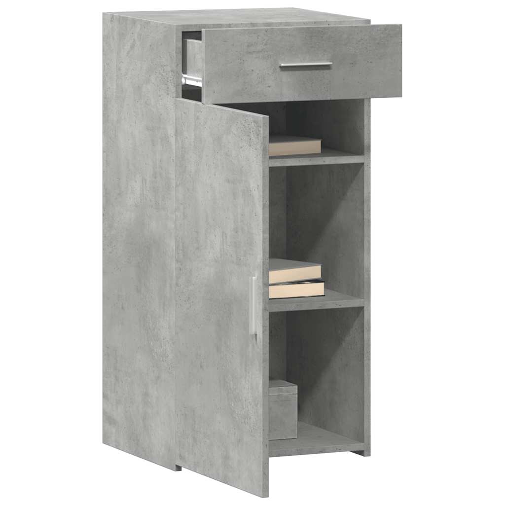 Komoda siva boja betona 45 x 42,5 x 93 cm od konstruiranog drva
