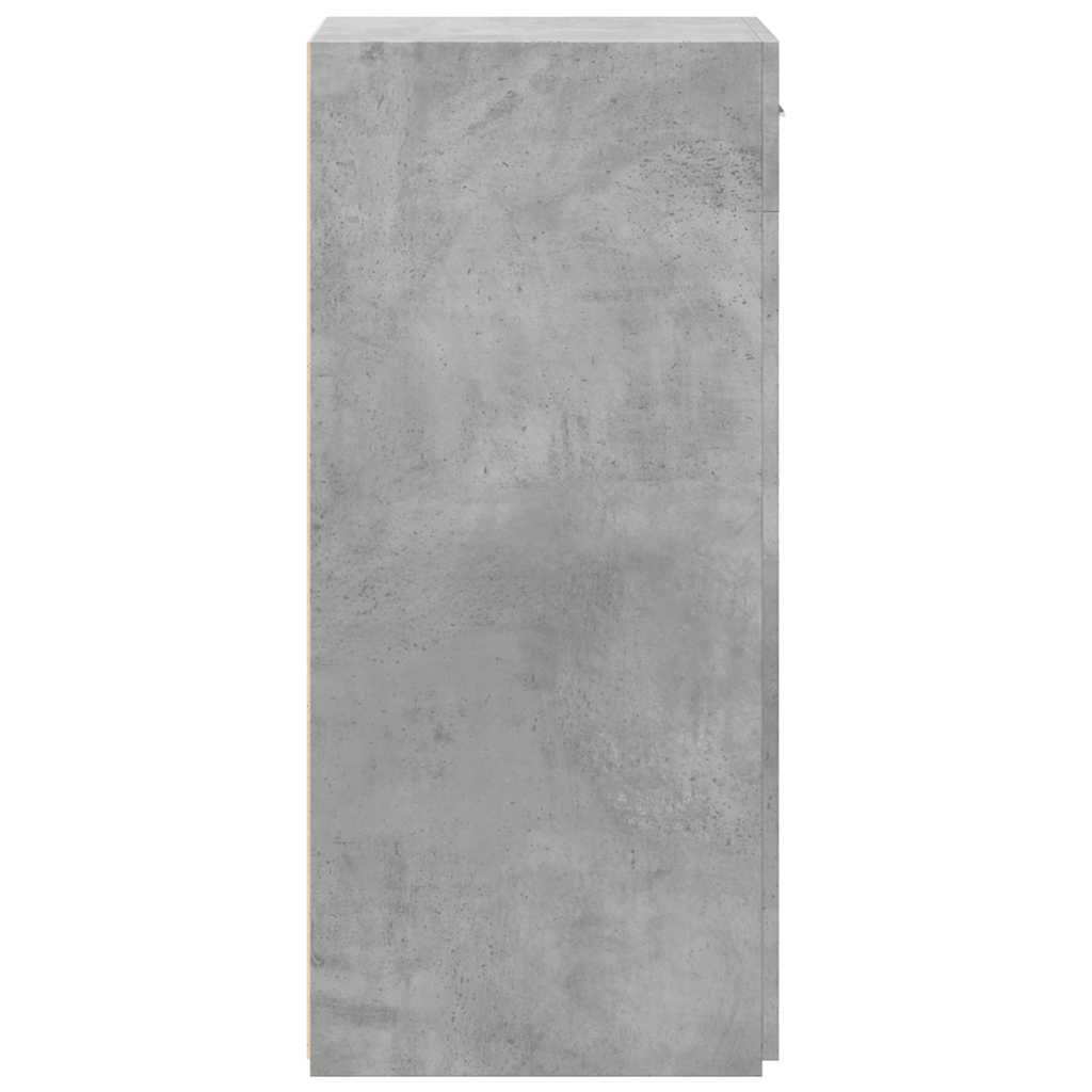 Komoda siva boja betona 45 x 42,5 x 93 cm od konstruiranog drva