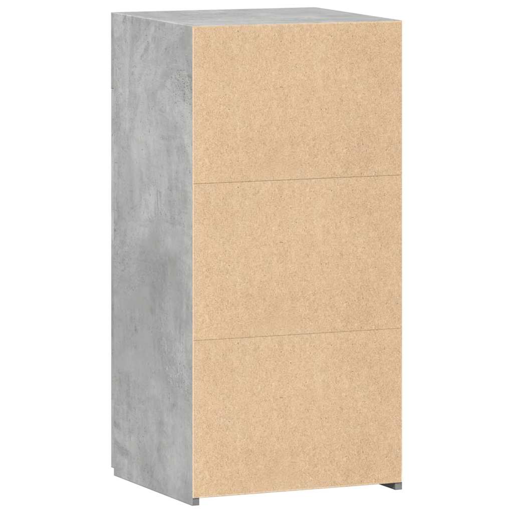 Komoda siva boja betona 45 x 42,5 x 93 cm od konstruiranog drva