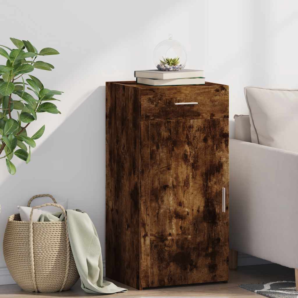 Komoda siva boja betona 45 x 42,5 x 93 cm od konstruiranog drva