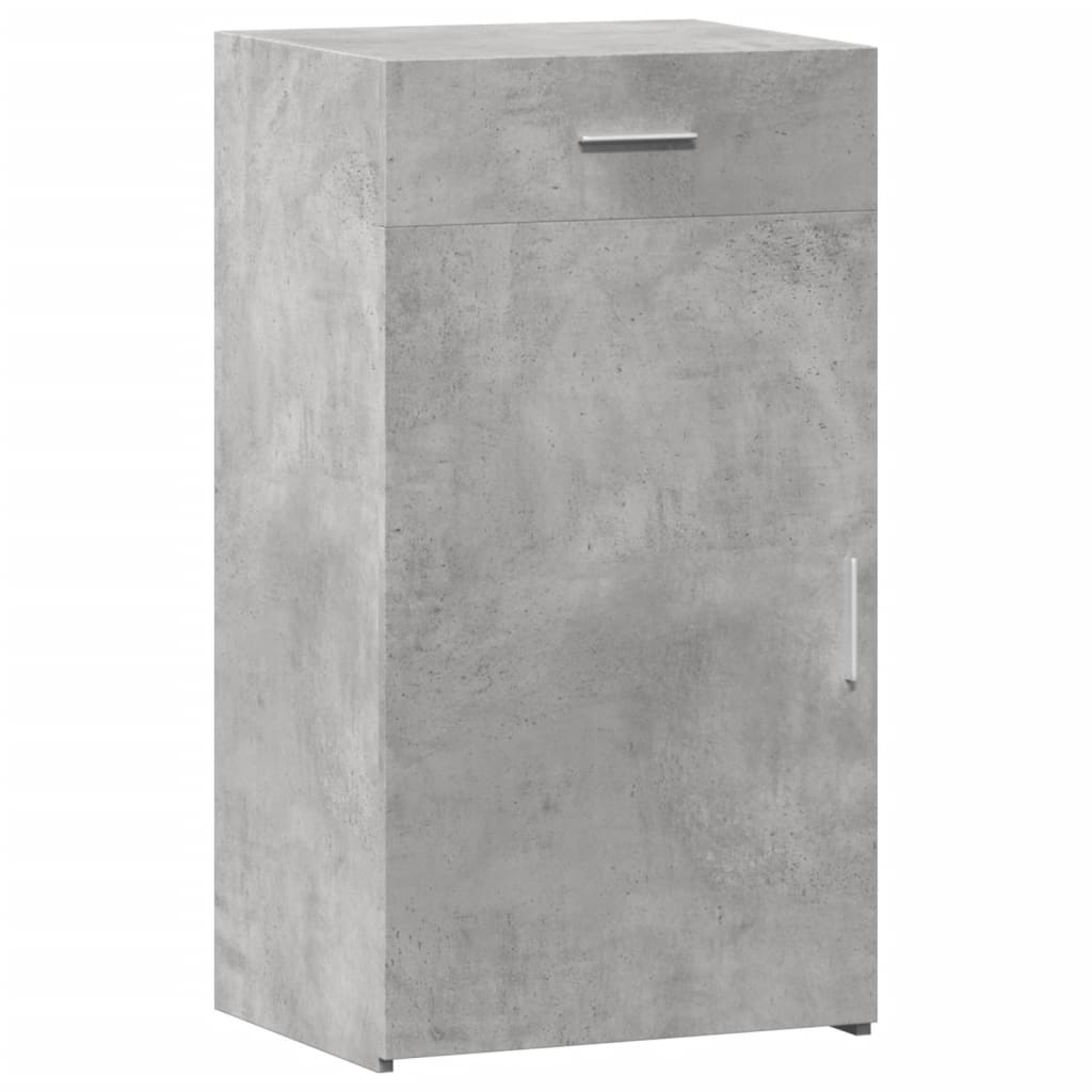 Komoda siva boja betona 50 x 42,5 x 93 cm od konstruiranog drva
