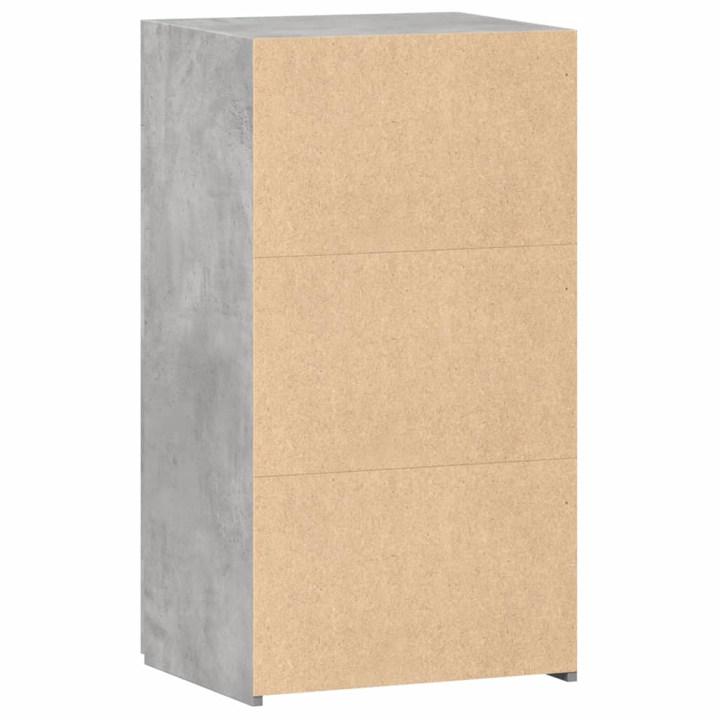 Komoda siva boja betona 50 x 42,5 x 93 cm od konstruiranog drva