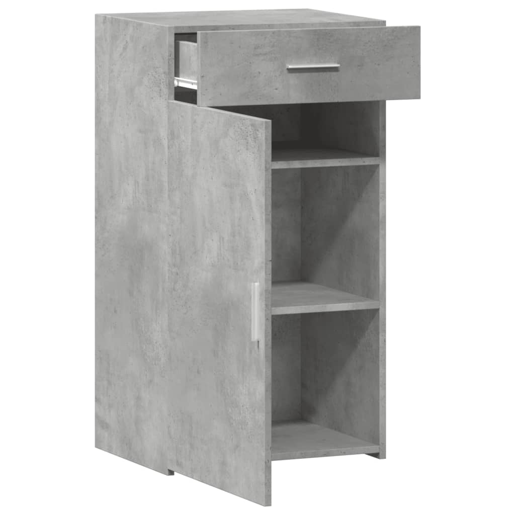 Komoda siva boja betona 50 x 42,5 x 93 cm od konstruiranog drva