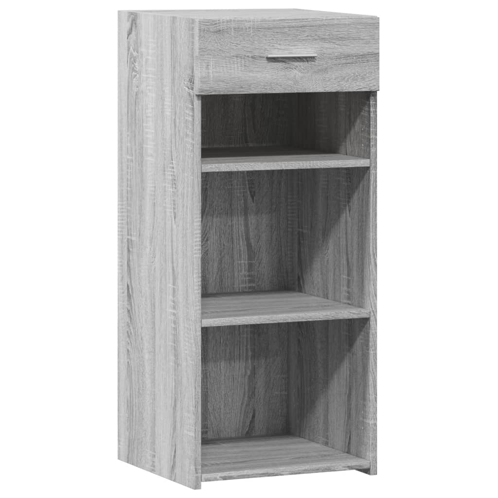 Komoda siva boja hrasta 40 x 42,5 x 93 cm od konstruiranog drva