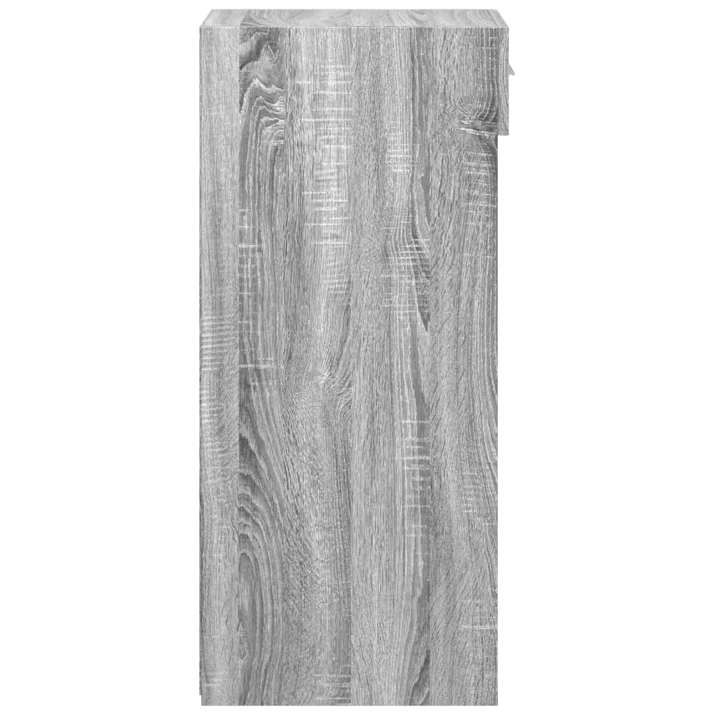 Komoda siva boja hrasta 40 x 42,5 x 93 cm od konstruiranog drva