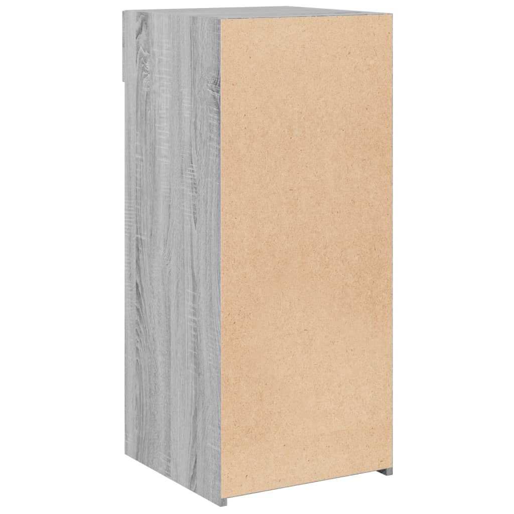 Komoda siva boja hrasta 40 x 42,5 x 93 cm od konstruiranog drva