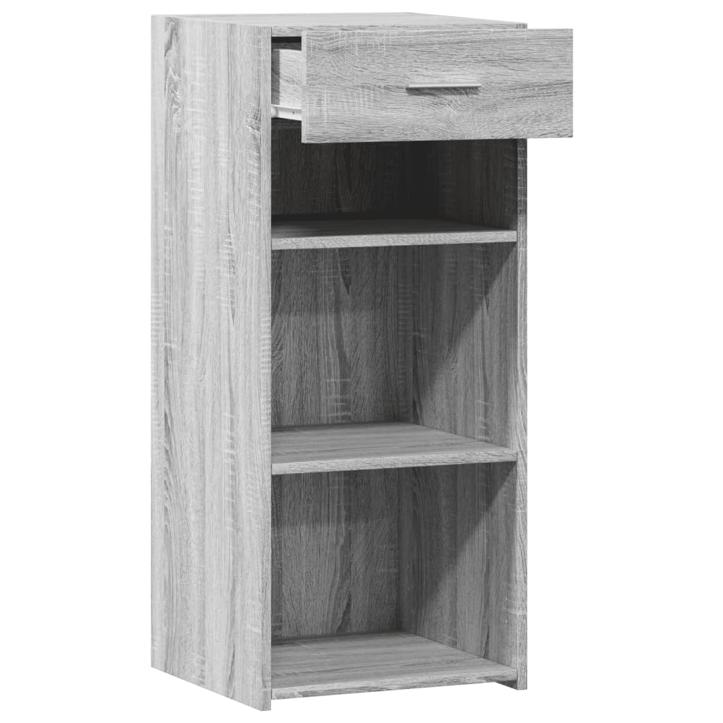 Komoda siva boja hrasta 40 x 42,5 x 93 cm od konstruiranog drva