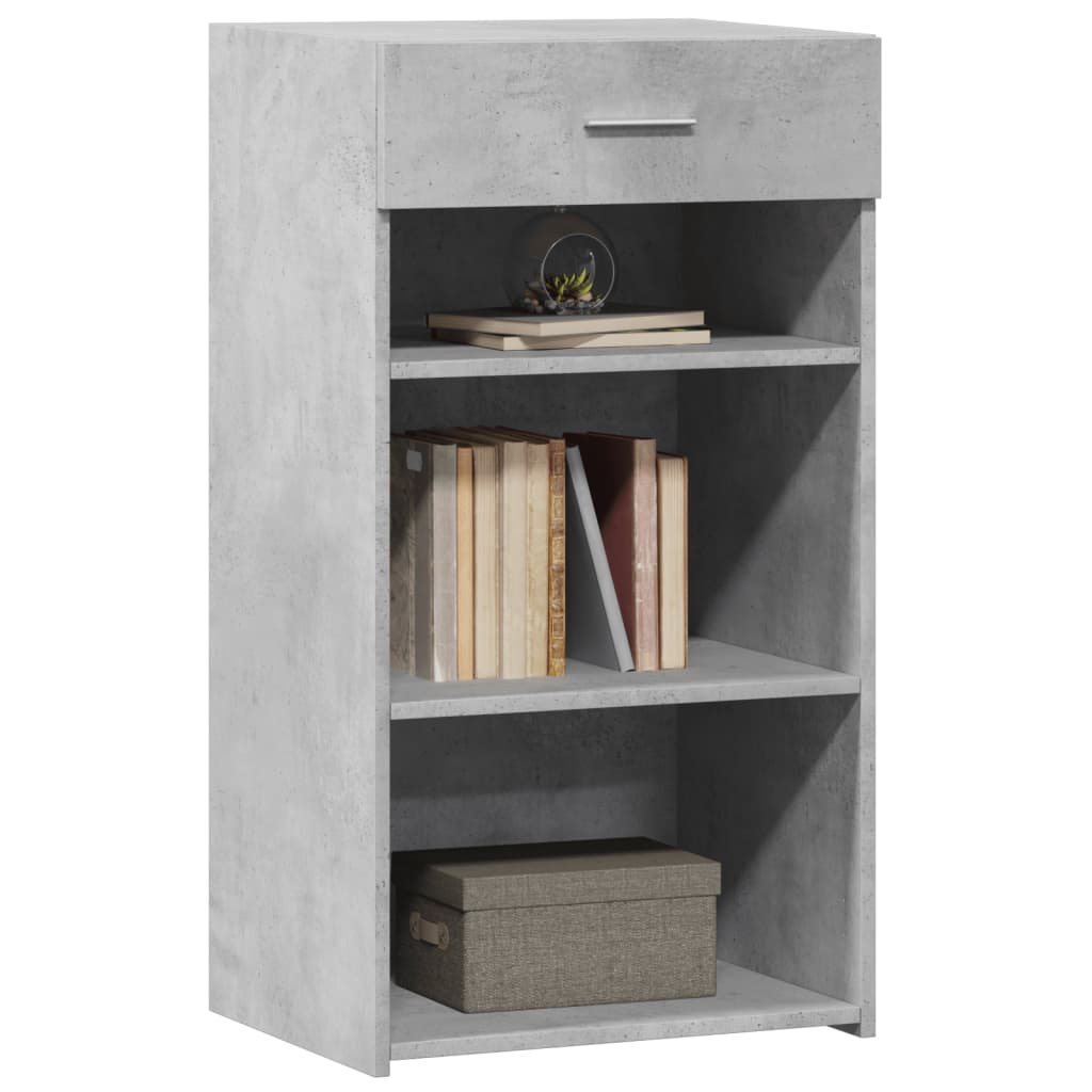Komoda siva boja betona 50 x 42,5 x 93 cm od konstruiranog drva