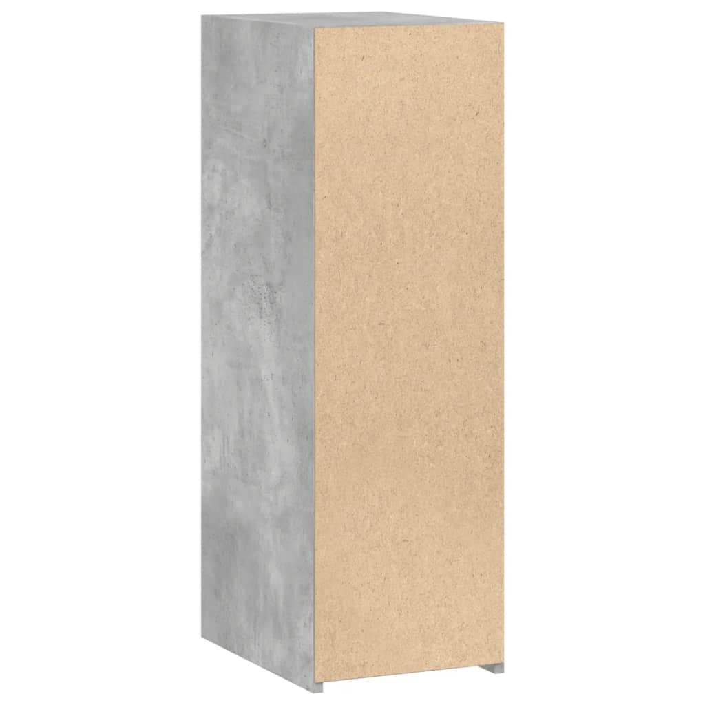 Komoda siva boja betona 30x41x93 cm od konstruiranog drva