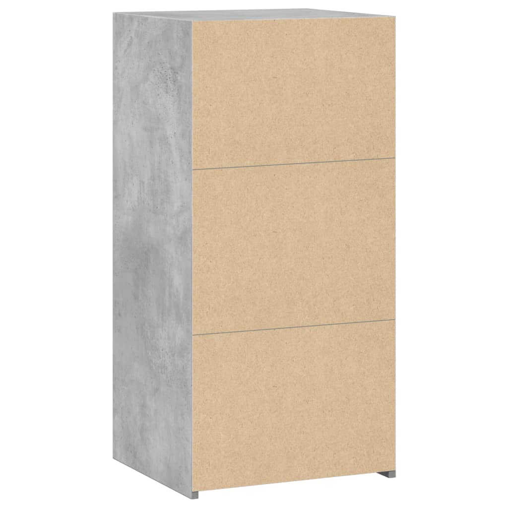 Komoda siva boja betona 45x41x93 cm od konstruiranog drva