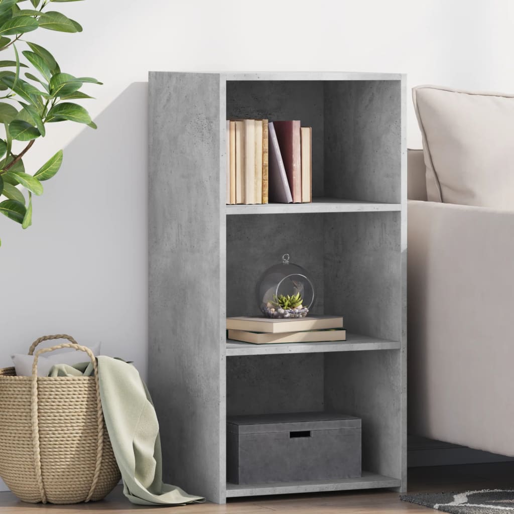 Komoda siva boja betona 45x41x93 cm od konstruiranog drva