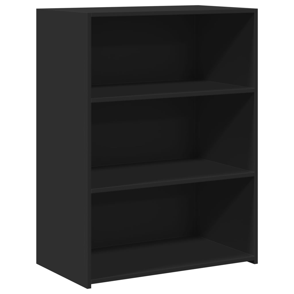Komoda crna 70x41x93 cm od konstruiranog drva