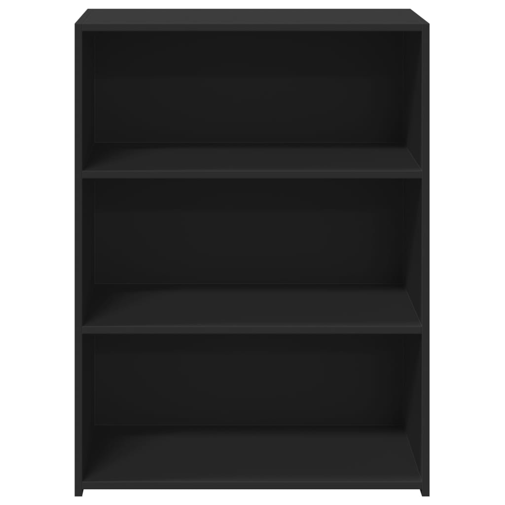 Komoda crna 70x41x93 cm od konstruiranog drva