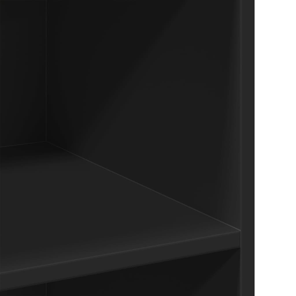 Komoda crna 70x41x93 cm od konstruiranog drva