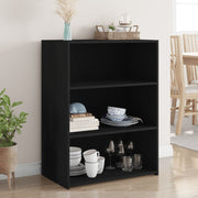 Komoda crna 70x41x93 cm od konstruiranog drva