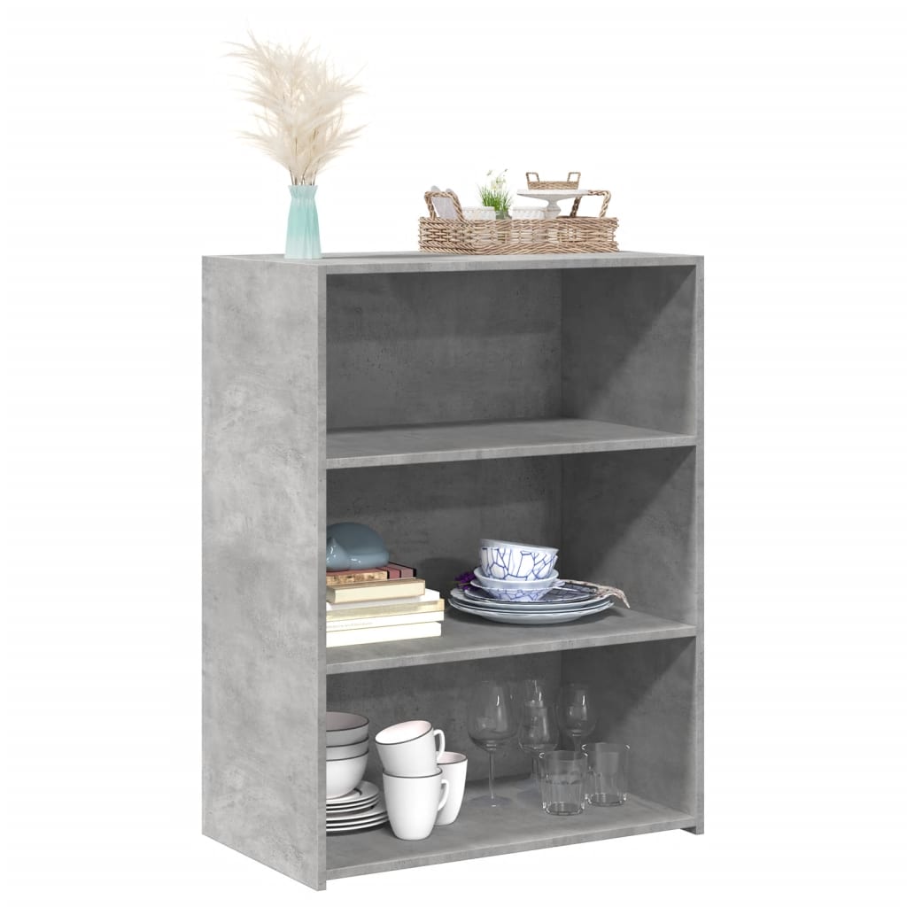 Komoda siva boja betona 70x41x93 cm od konstruiranog drva