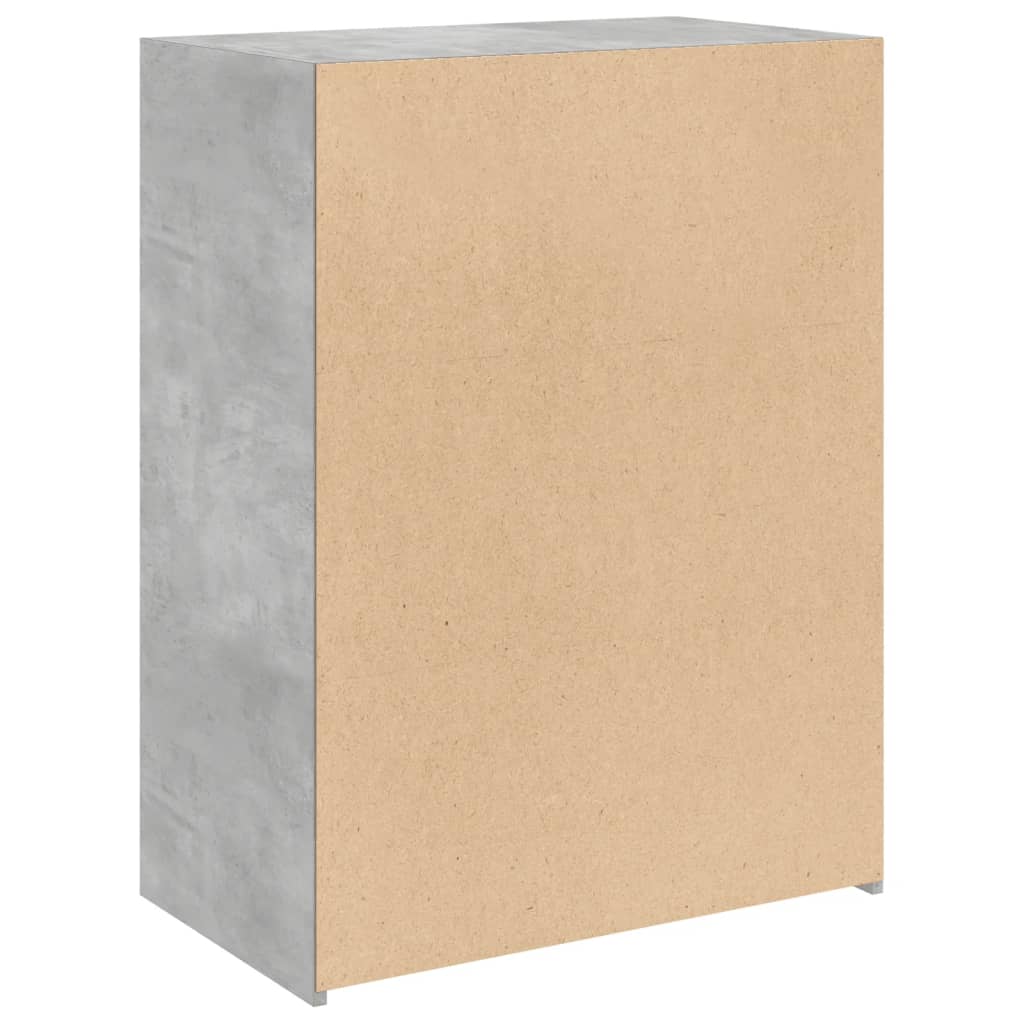 Komoda siva boja betona 70x41x93 cm od konstruiranog drva