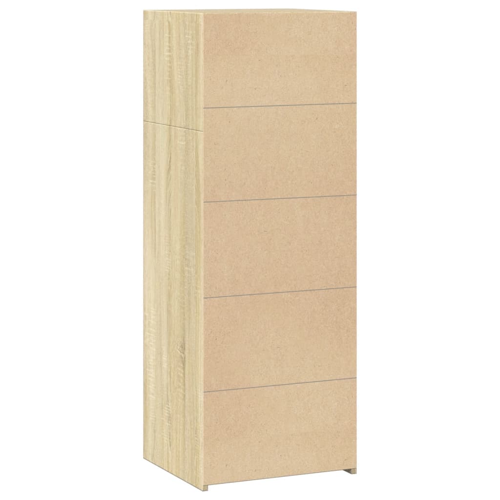Visoka komoda boja hrasta sonome 45x41x124 cm konstruirano drvo