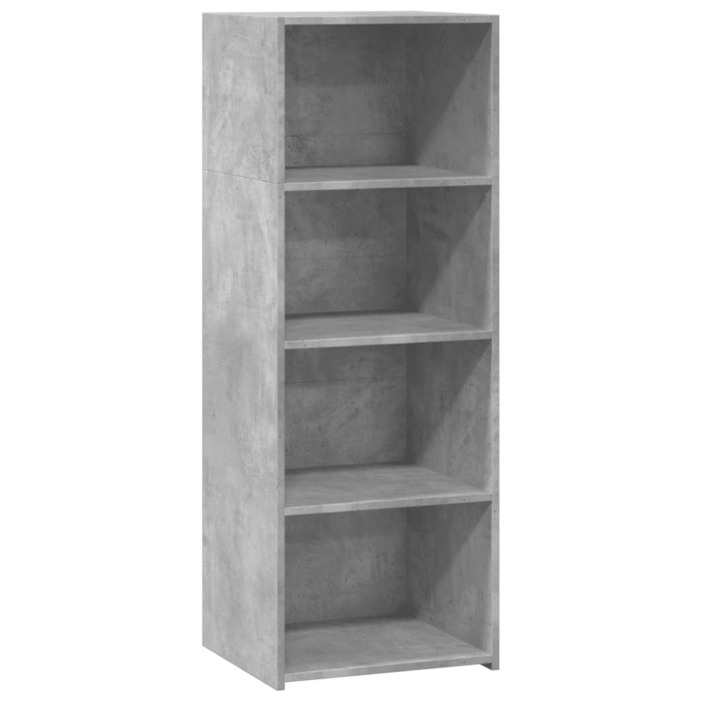 Visoka komoda boja betona 45 x 41 x 124 cm konstruirano drvo