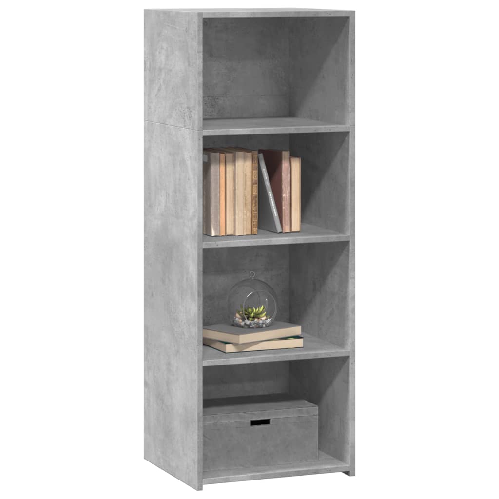 Visoka komoda boja betona 45 x 41 x 124 cm konstruirano drvo