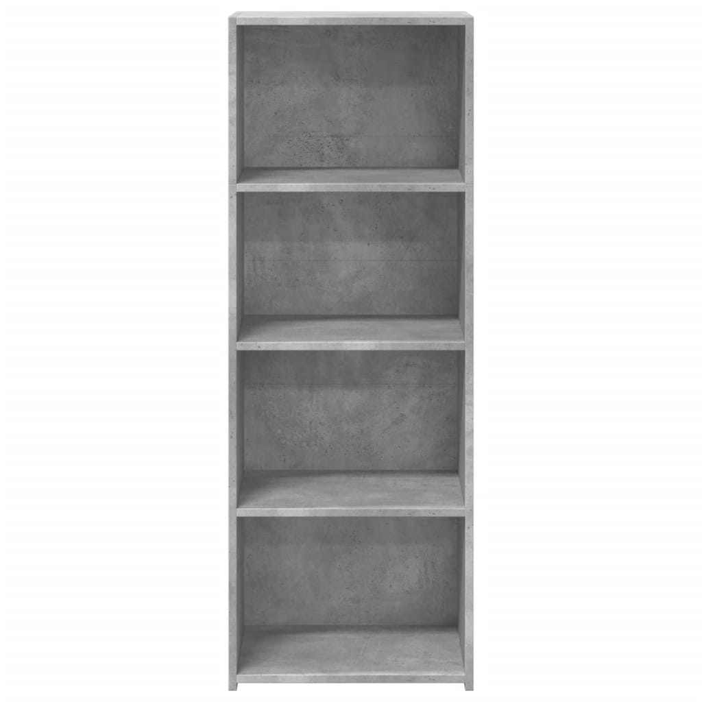 Visoka komoda boja betona 45 x 41 x 124 cm konstruirano drvo