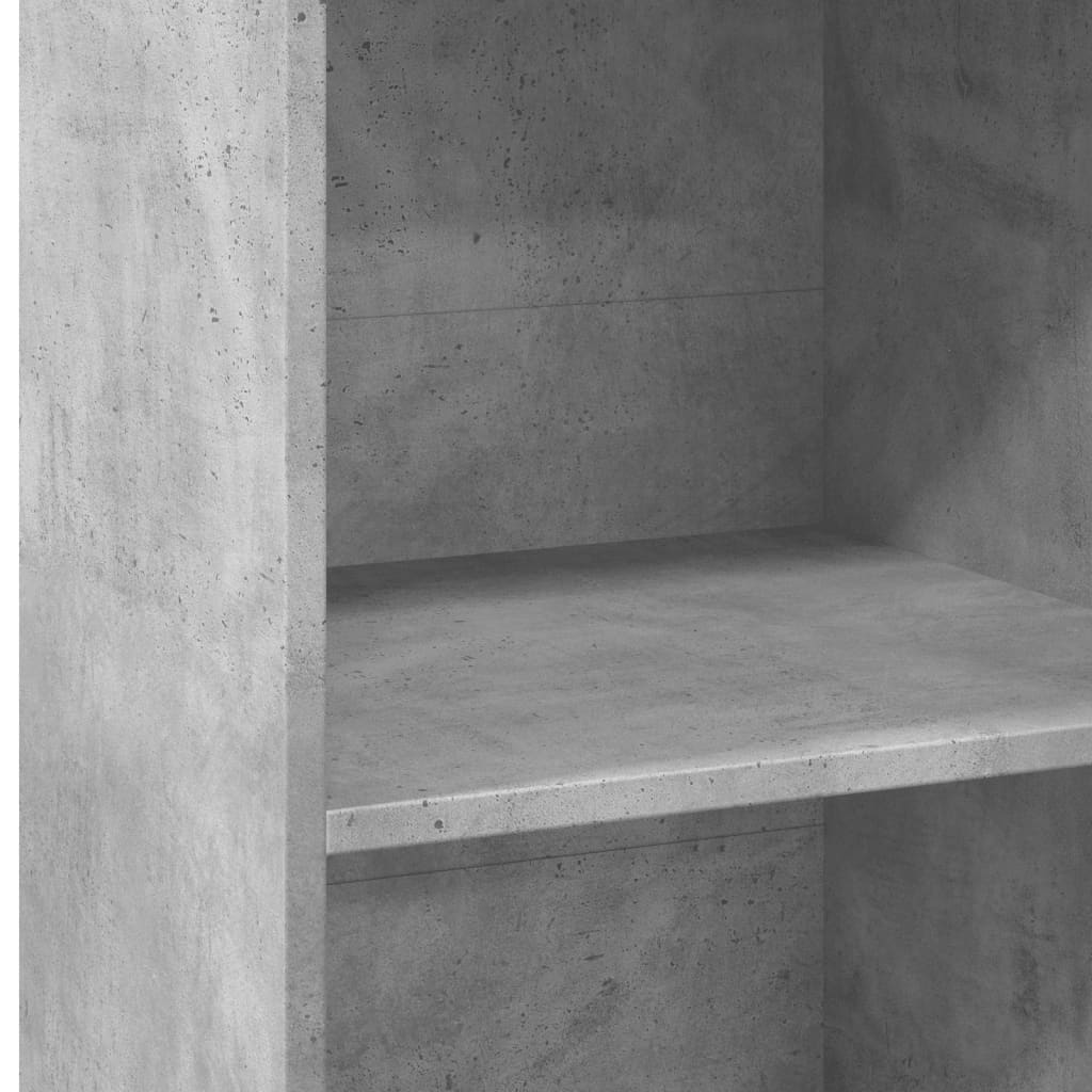 Visoka komoda boja betona 45 x 41 x 124 cm konstruirano drvo