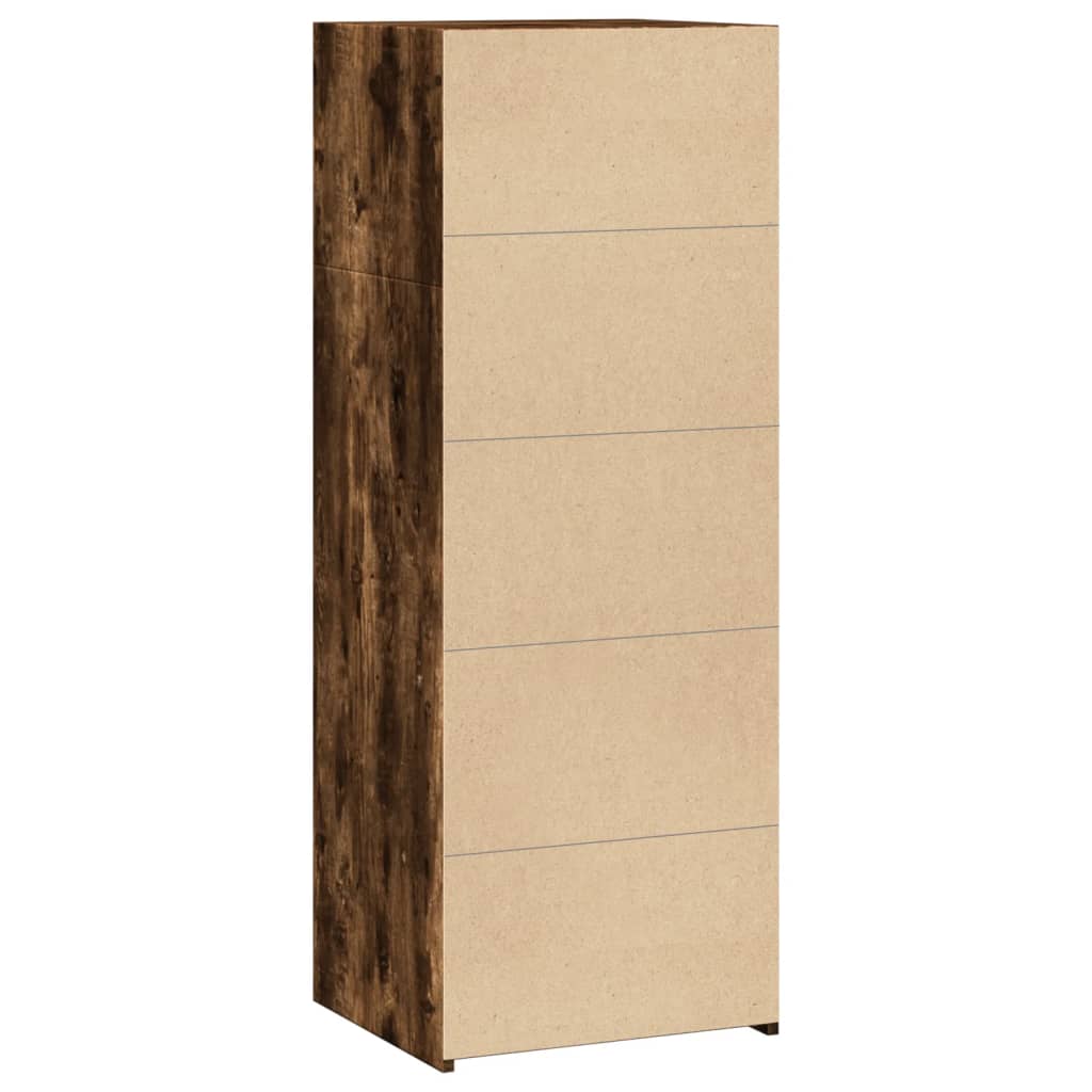 Visoka komoda boja dimljenog hrasta 45x41x124 cm