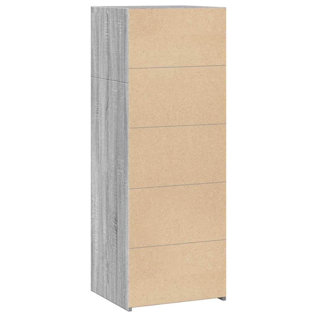 Visoka komoda siva sonome 45x41x124 cm konstruirano drvo