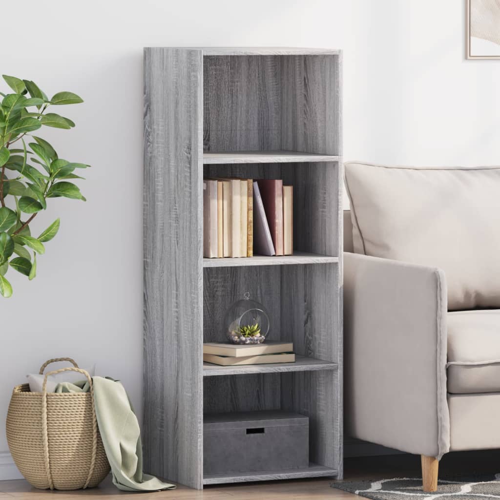 Visoka komoda siva sonome 45x41x124 cm konstruirano drvo