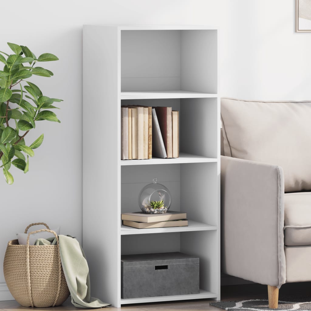 Visoka komoda siva boja hrasta 50x41x124 cm konstruirano drvo