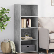 Visoka komoda siva boja hrasta 50x41x124 cm konstruirano drvo