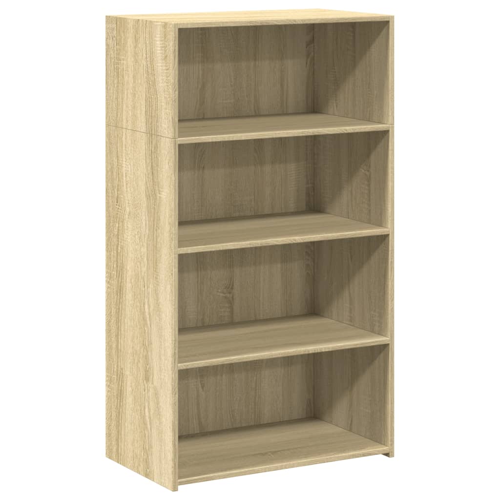 Visoka komoda boje hrasta 70 x 41 x 124 cm konstruirano drvo
