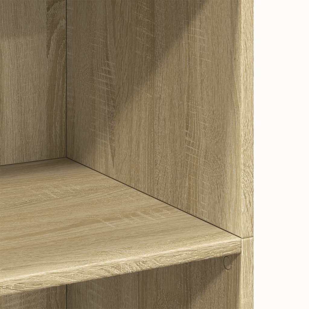 Visoka komoda boje hrasta 70 x 41 x 124 cm konstruirano drvo
