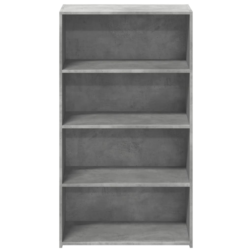 Visoka komoda boje betona 70 x 41 x 124 cm konstruirano drvo