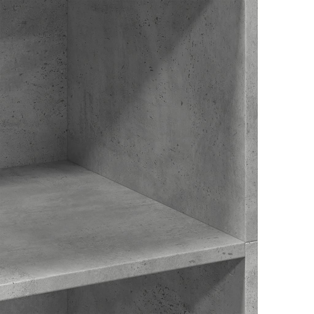 Visoka komoda boje betona 70 x 41 x 124 cm konstruirano drvo