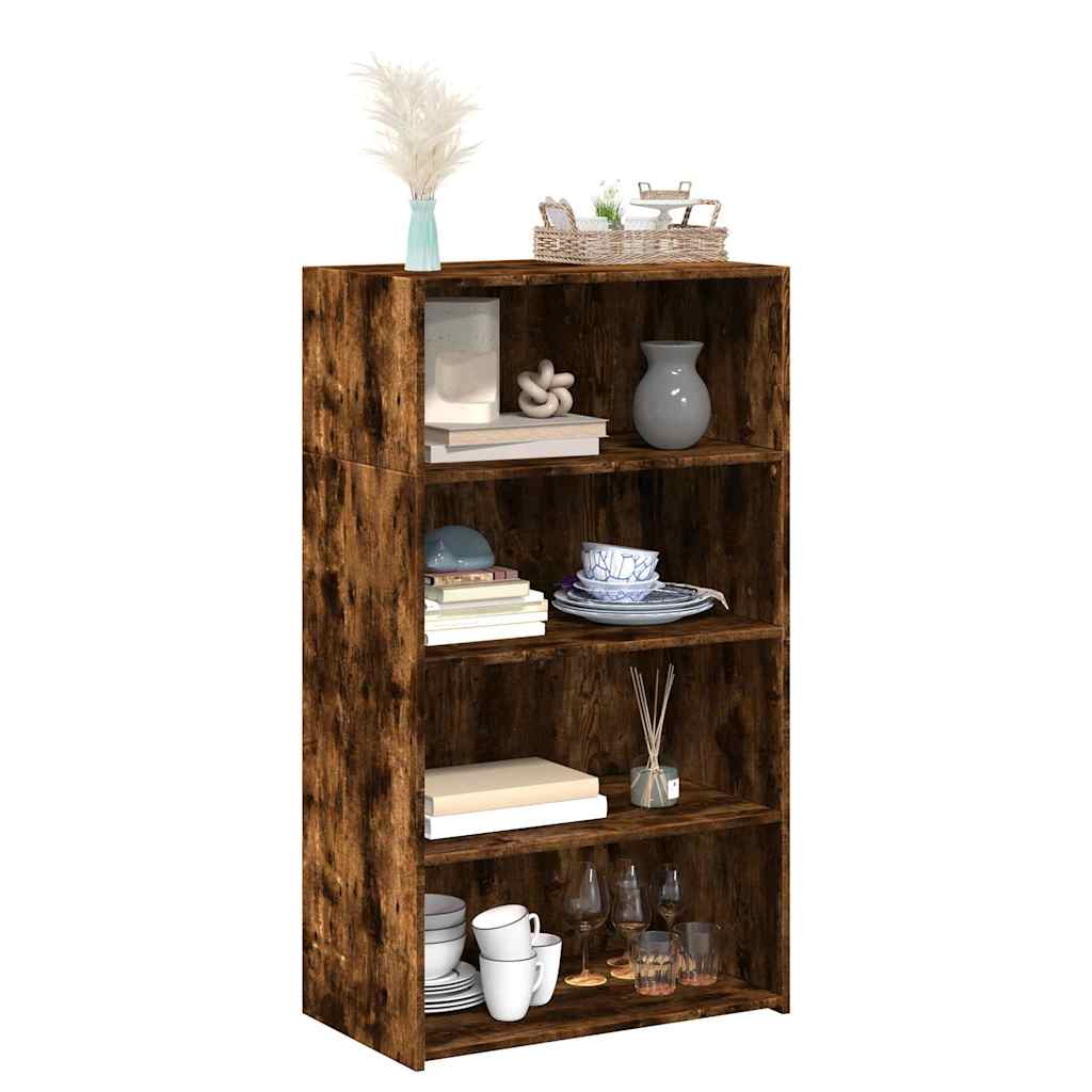Visoka komoda boje hrasta 70 x 41 x 124 cm konstruirano drvo