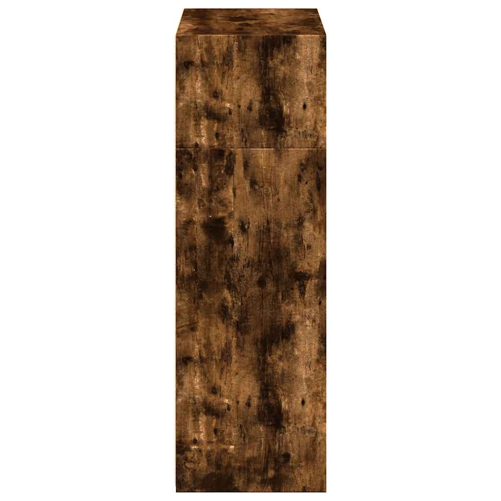Visoka komoda boje hrasta 70 x 41 x 124 cm konstruirano drvo