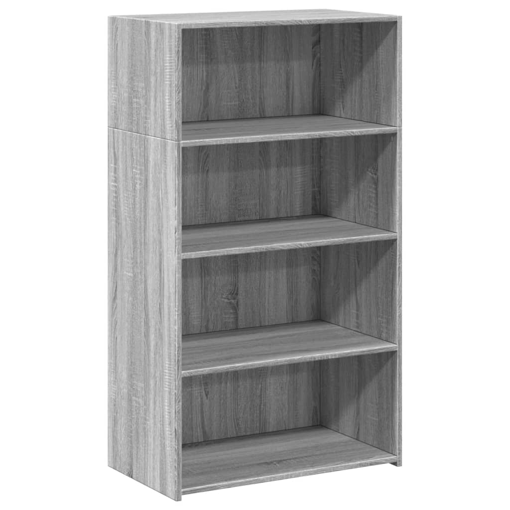 Visoka komoda boje hrasta 70 x 41 x 124 cm konstruirano drvo