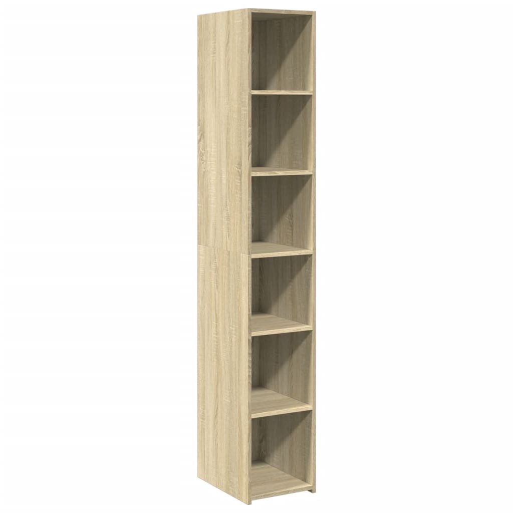 Visoka komoda boje hrasta 30x41x185 cm od konstruiranog drva