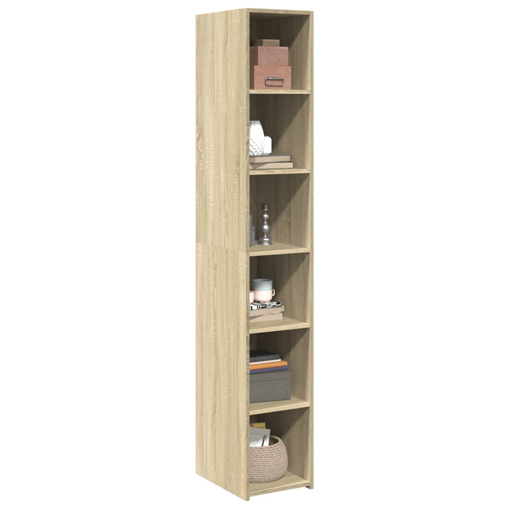Visoka komoda boje hrasta 30x41x185 cm od konstruiranog drva