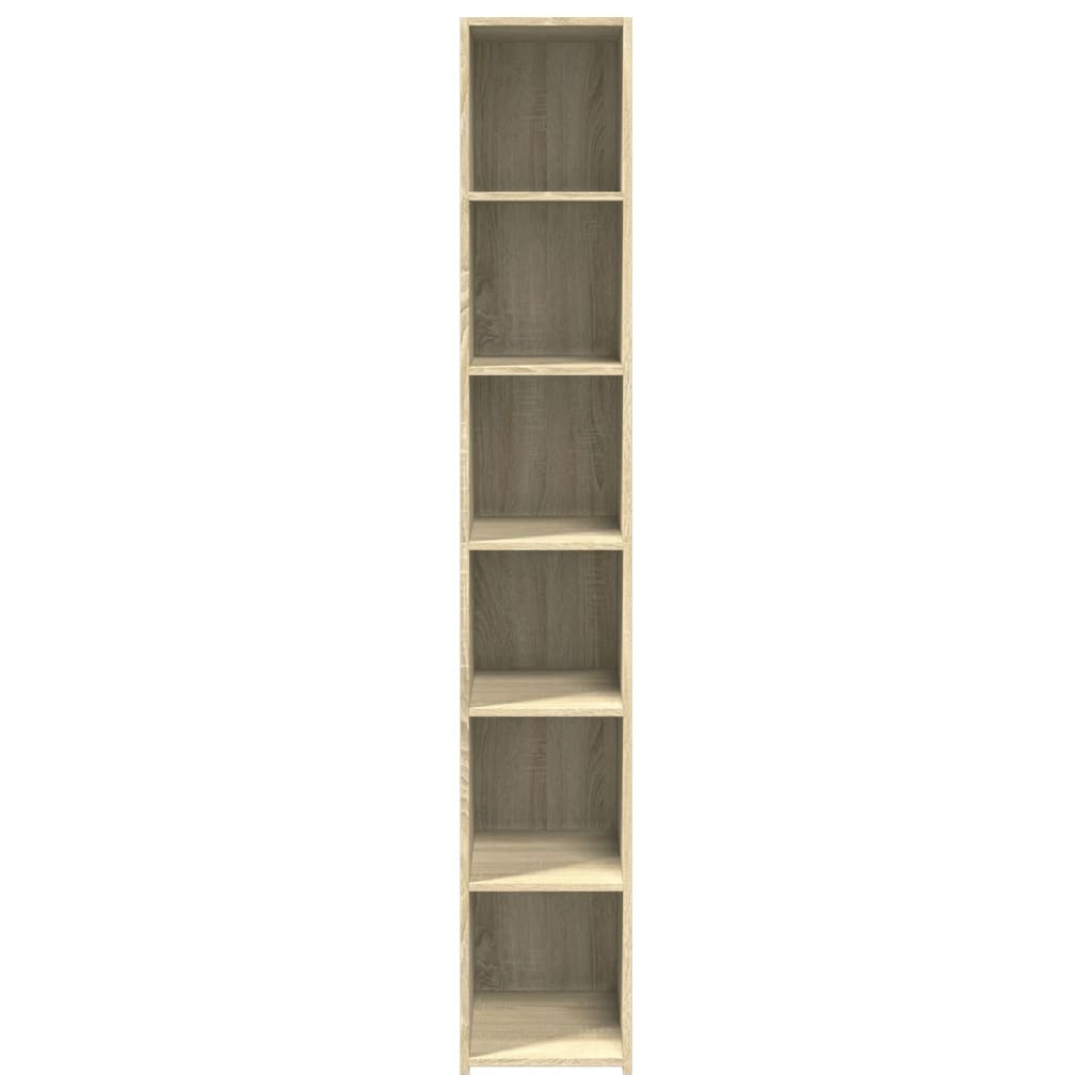 Visoka komoda boje hrasta 30x41x185 cm od konstruiranog drva
