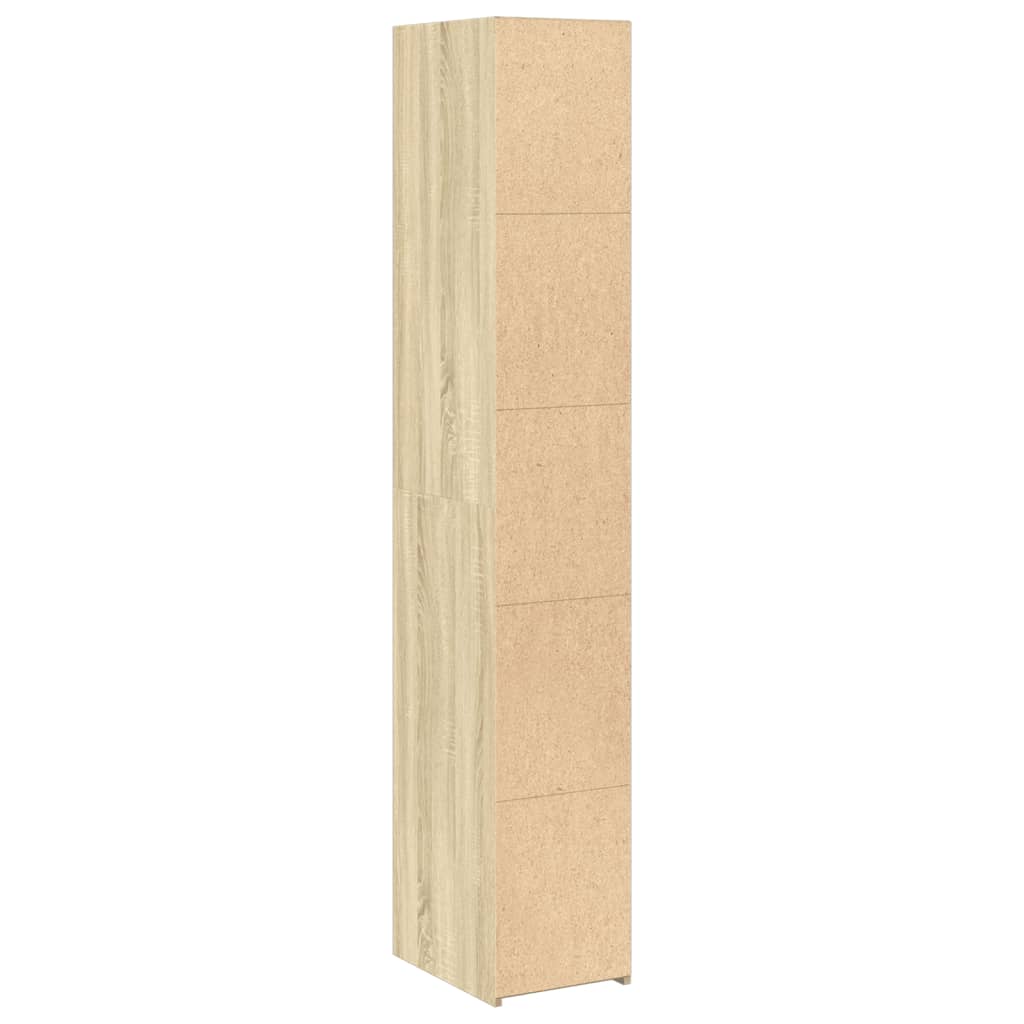 Visoka komoda boje hrasta 30x41x185 cm od konstruiranog drva