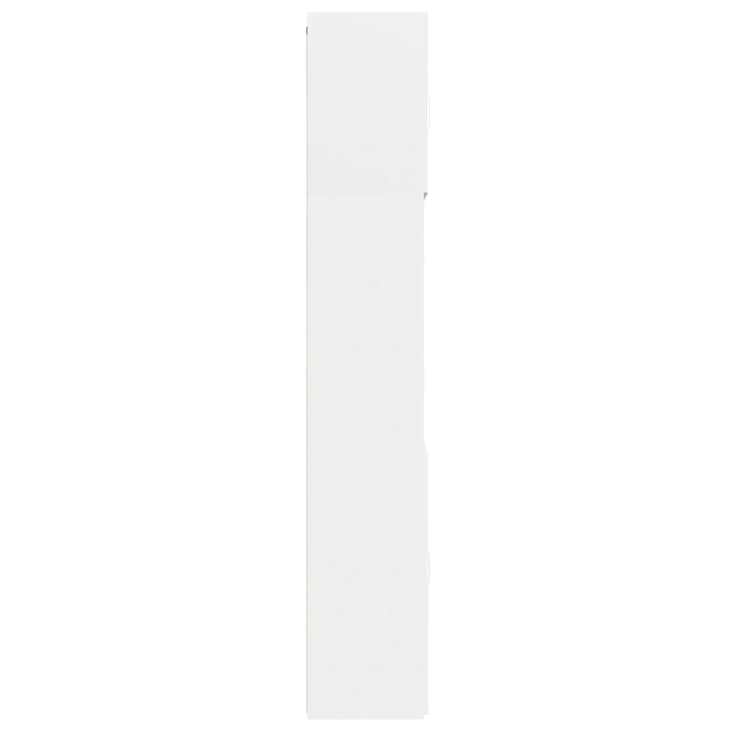 Visoka komoda bijela 80 x 42,5 x 249 cm od konstruiranog drva