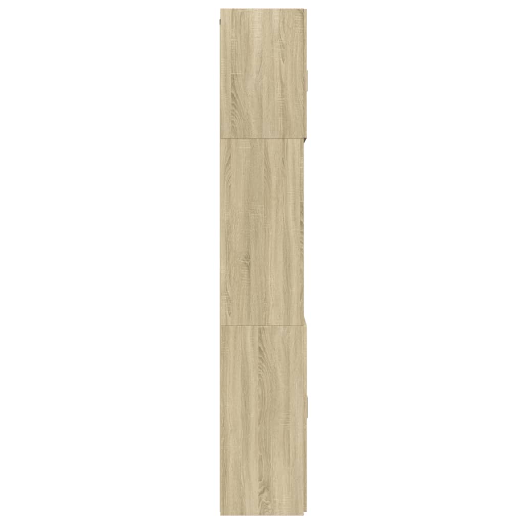 Visoka komoda boja hrasta 80x42,5x249 cm od konstruiranog drva