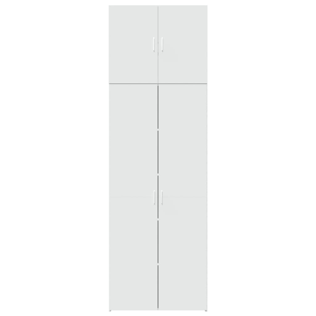 Visoka komoda bijela 80 x 42,5 x 249 cm od konstruiranog drva