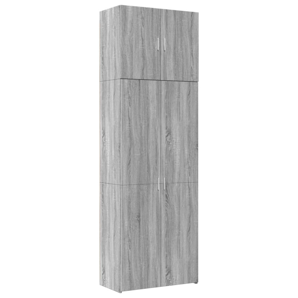 Visoka komoda boja hrasta 80x42,5x249 cm od konstruiranog drva