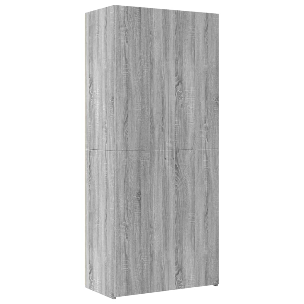 Visoka komoda boja hrasta 80x42,5x249 cm od konstruiranog drva