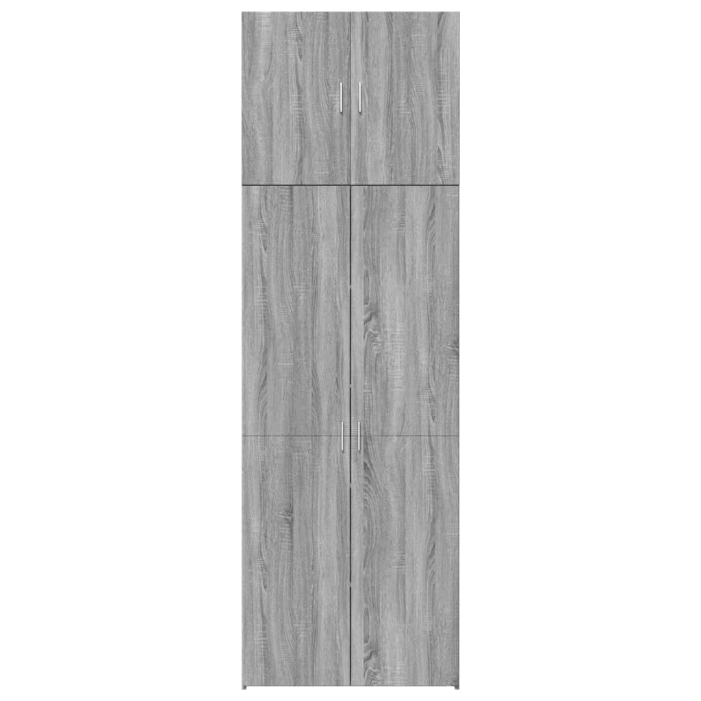 Visoka komoda boja hrasta 80x42,5x249 cm od konstruiranog drva