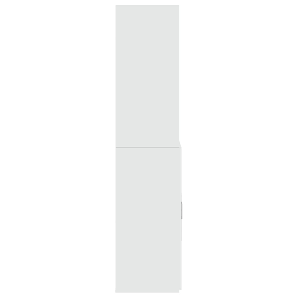 Visoka komoda bijela 70 x 42,5 x 185 cm od konstruiranog drva