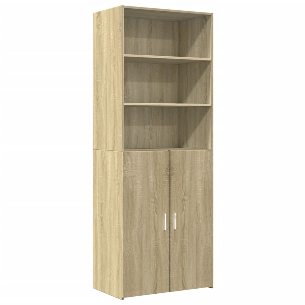 Visoka komoda boja hrasta 70x42,5x185 cm od konstruiranog drva